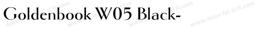 Goldenbook W05 Black字体转换